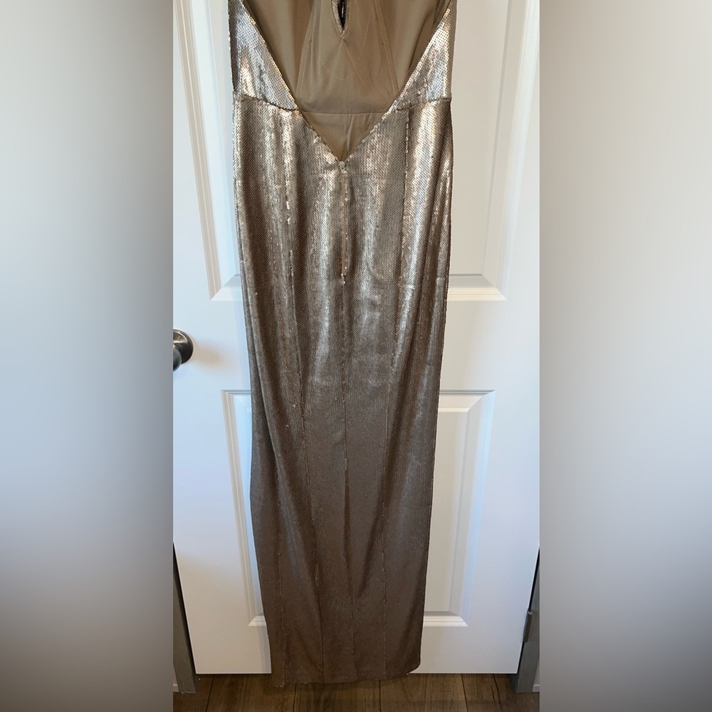 Jadore Australia Evening dress High Slit Sequin Gown Long Dress Party US 6 - Picture 6 of 10